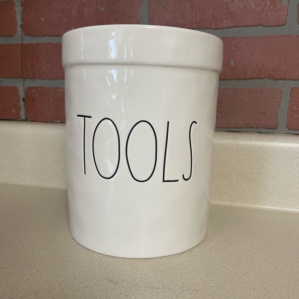 OG 2018 Rae Dunn TOOLS utensils crock